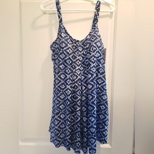 Croft And Barrow Bathing Suit Size 16 Blue NWT